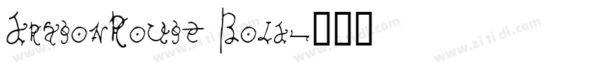 DragonRouge Bold字体转换